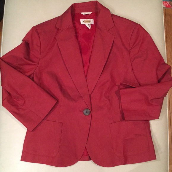 Talbots Dusky Red Single Button Blazer - Picture 1 of 3
